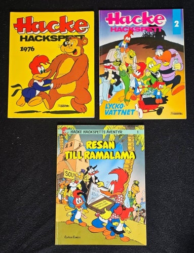 HACKE HACKSPETTS ÄVENTYR - 1976-1980 - 3ST
