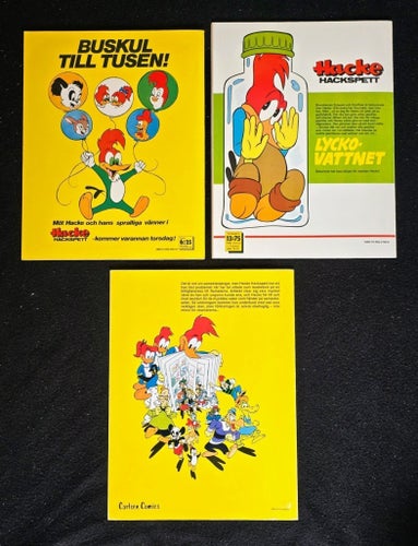 HACKE HACKSPETTS ÄVENTYR - 1976-1980 - 3ST