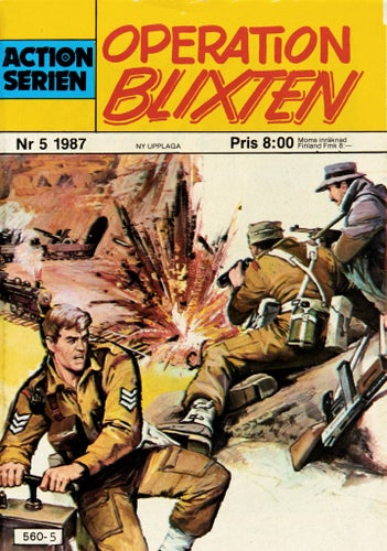 Actionserien Serietidning 1987 nr 5 – Operation Blixten (Oläst arkivex)