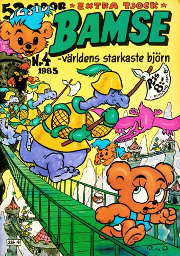 Bamse – världens starkaste björn Serietidning 1985 nr 4 (Oläst arkivex)
