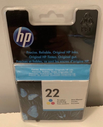 HP 22 original bläckpatron trefärg (NYTT)