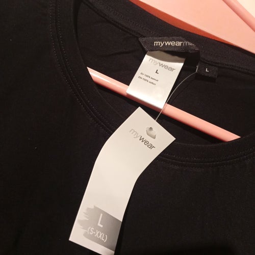 Mywear svart t-shirt, storlek L - Oanvänd - Bomull -