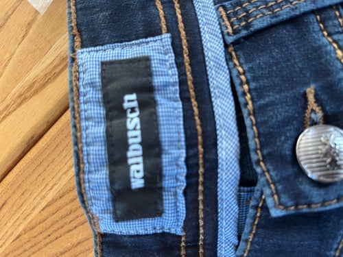 Nya Walbusch mörkblå jeans, storlek 52
