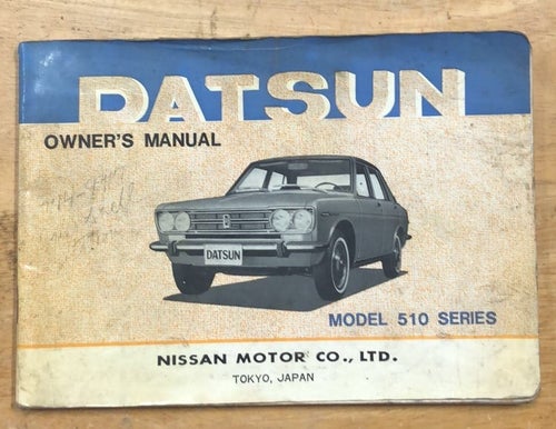 1968-1973 Datsun Model 510 Series Owner´s Manual