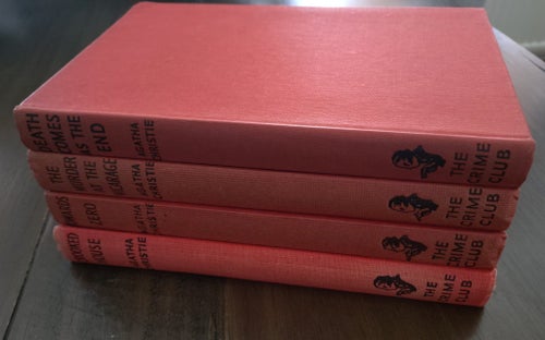 Agatha Christie / 4st Collins Crime Club utgåvor från England