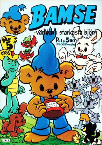 Bamse – världens starkaste björn Serietidning 1985 nr 5 (Oläst arkivex)