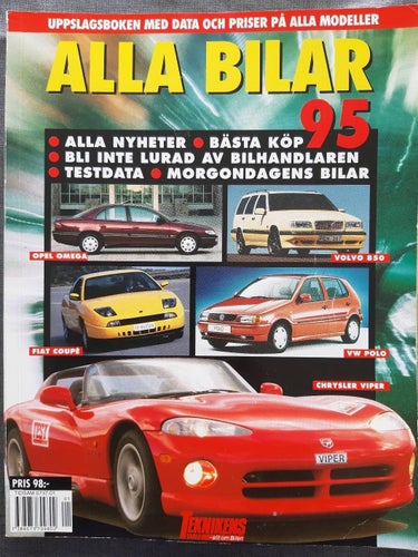 Alla bilar 1995 - bilkatalogen med årets alla bilar, från Teknikens Värld