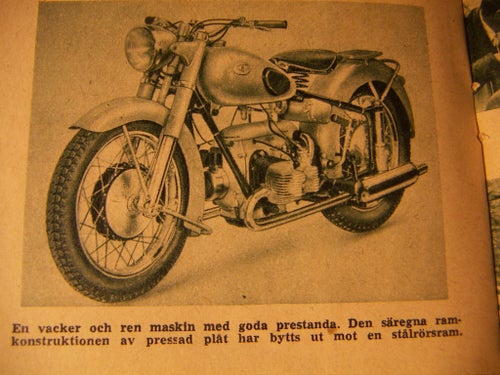 Nytest av mc Zündapp KS 601  från 1951