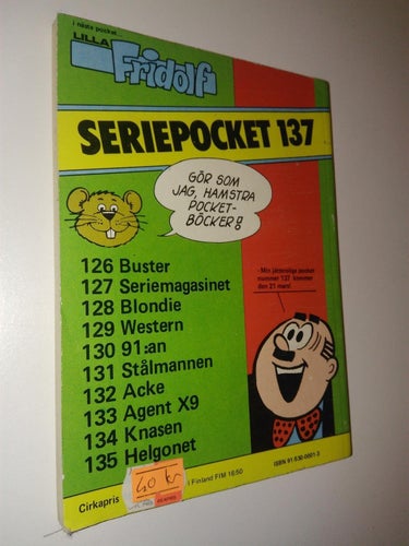 Seriepocket Fantomen 136. Very Fine