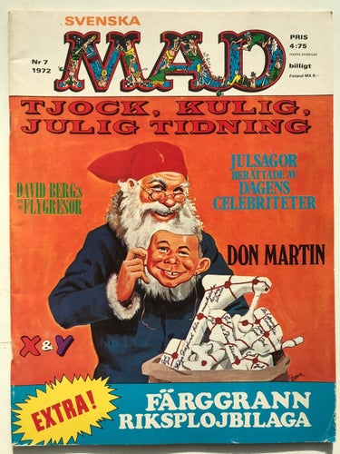 MAD - 1972:7 FN-VF med klistermärken