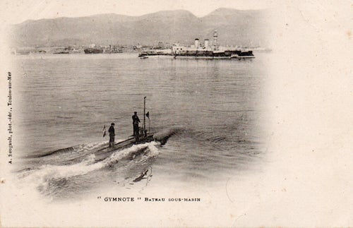 Vy Kort Båt Ubåt "Gymnote" i Toulon-sur-Mer -N°7714