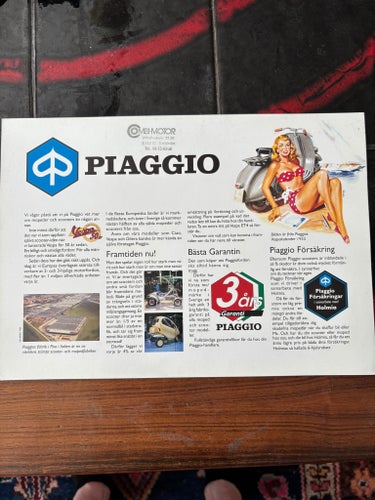 Piaggio Free skoter brochyr