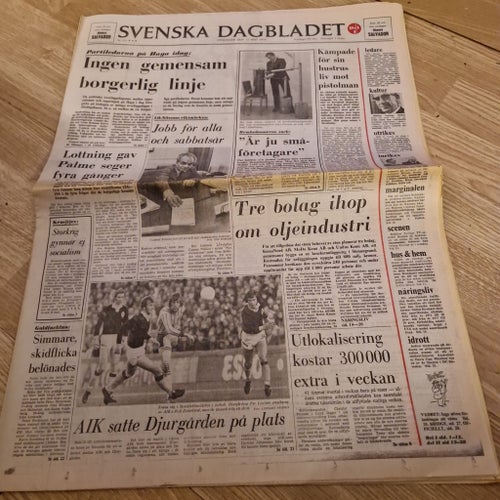 Svenska Dagbladet 15 maj 1974