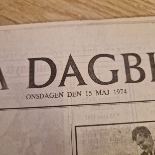 Svenska Dagbladet 15 maj 1974
