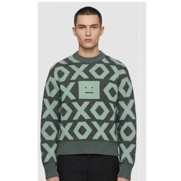 Acne Studios "XO" Face Sweater – Storlek Small – Sällsynt