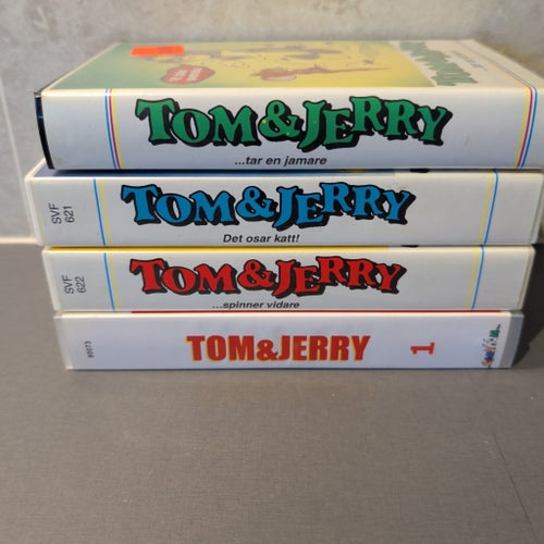 Tom och Jerry vhs filmer 4st