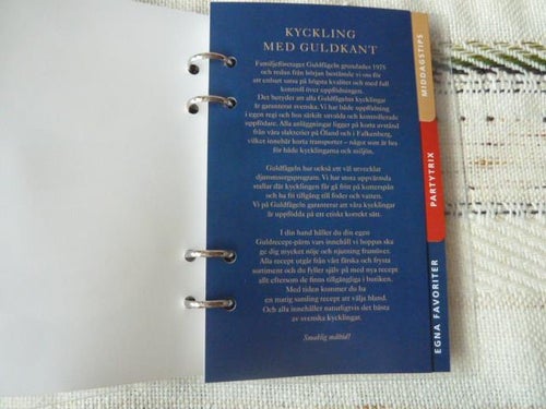 GULD FÅGELN, GULDRECEPT, BÖCKER
