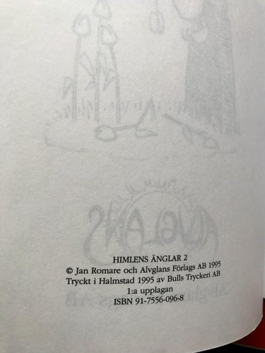 HIMLENS ÄNGLAR Jan Romare Alvglans förlag 1995