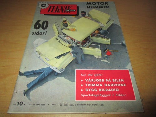 TEKNIK FÖR ALLA NR 10 1961. TRIMMA FÖR RALLY, M.M