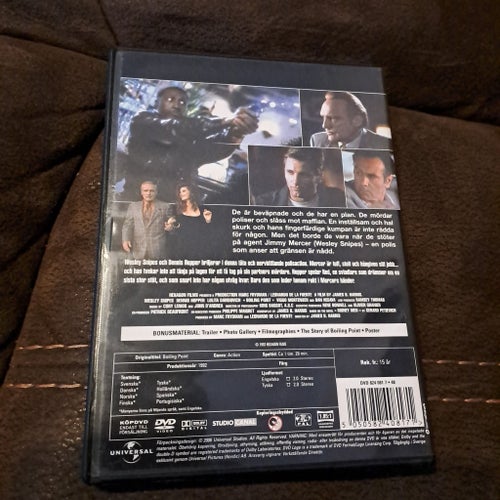 Boiling Point DVD med Wesley Snipes och Dennis Hopper