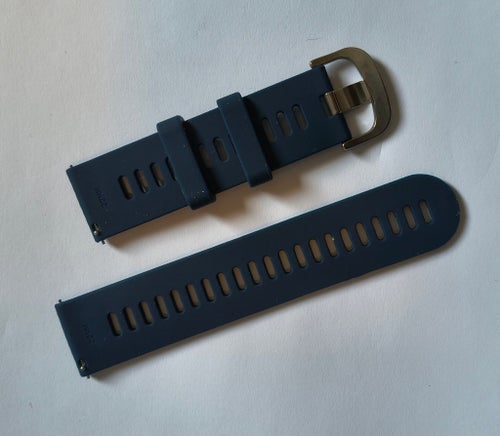Helt nytt och oanvänt 22mm Svarta Silikonarmband för klocka,
