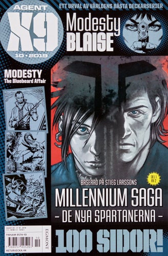 Agent X9 Serietidning 2019 nr 10 (Oläst arkivex) Modesty Blaise