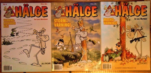 HÄLGE JULALBUM nr 6 , 7 och 8 ( 3 st )