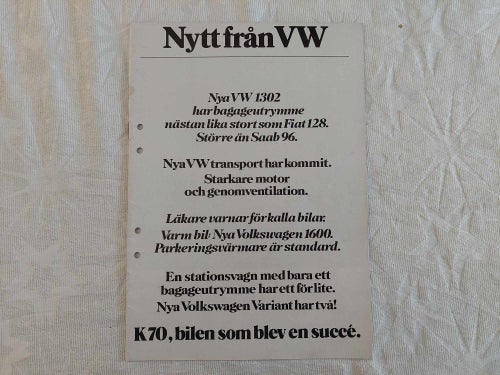 Volkswagen 1972 ..
