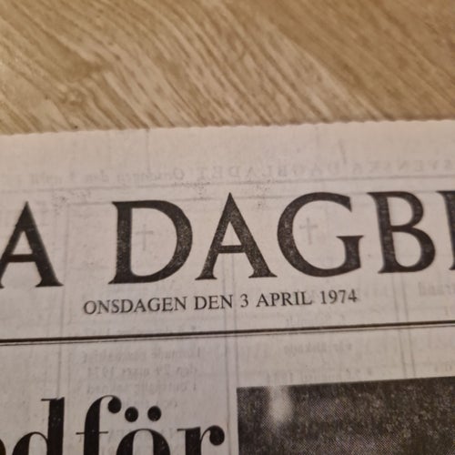 Svenska Dagbladet 3 april 1974