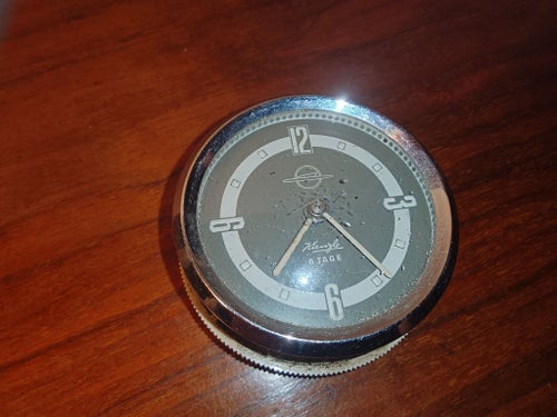 Vintage Kienzle 8 Tage Opel DASHBOARD KLOCKA 1960-tal Semi antik cool gammal