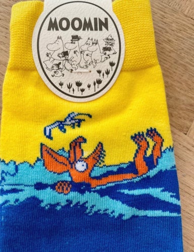 Moomin blå/gula strumpor 35-40