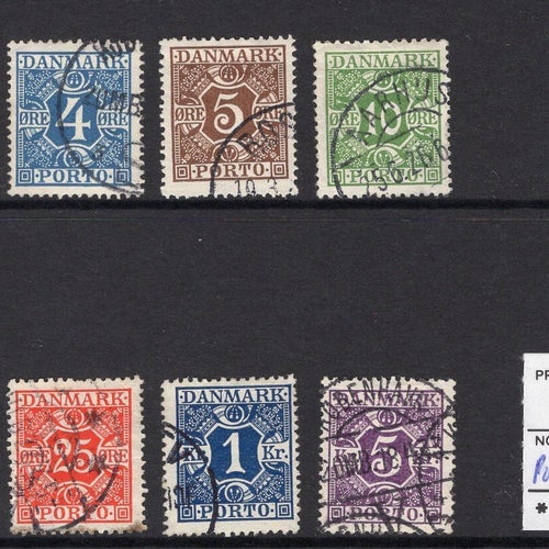 Danmark porto 9-16 – afa 440 kr. (247)