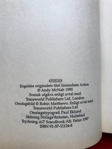 ATTACK! Mitt liv som kommandosoldat Andy McNab 1997