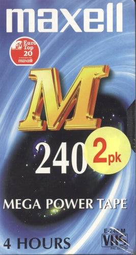 Maxell Mega Power Tape E-240 VHS 2-pack