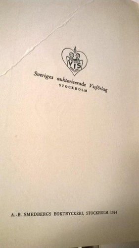 Visor ballader serenader av Evert Taube