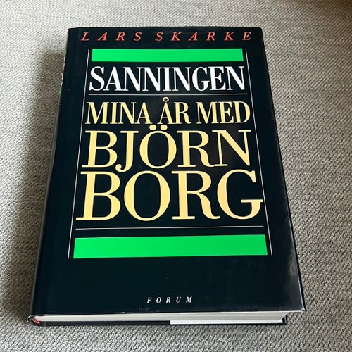Bok: LARS SKARKE: MINA ÅR MED BJÖRN BORG (1992) nyskick