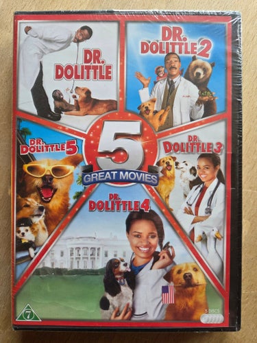 Dr. Dolittle (5 Great Movies Box) - Ny Inplastad - Sv.Text (1998-2009)