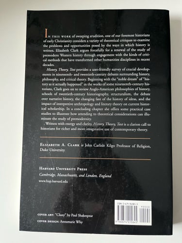 Bok History, Theory, Text: Historians and the Linguistic Turn Elizabeth A. Clark
