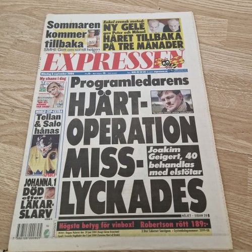 Expressen tidning från 2004