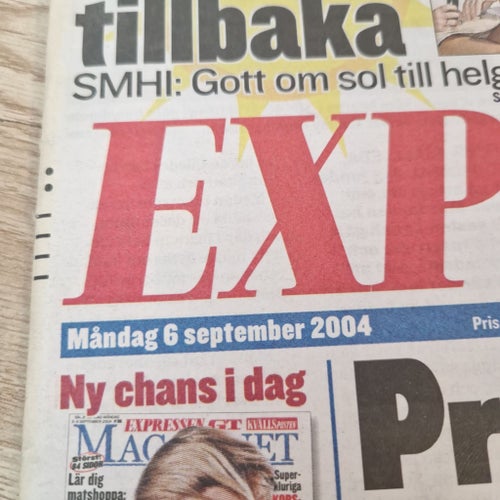 Expressen tidning från 2004