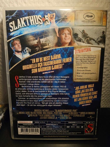 Slakthus 5 (1972) Krig/Sci-Fi/Drama Region 2 Studio S Art.nr S130 Svensk text DV