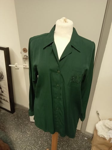 Grön retroblus