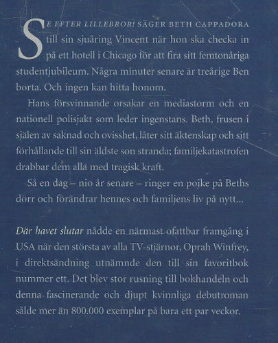 DÄR HAVET SLUTAR - JACQUELYN MITCHARD ( INBUNDEN )