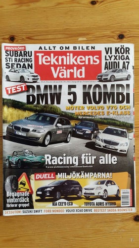 Teknikens Värld 21 2010: Mercedes E 250 CDI, BMW 520d, Volvo V70 D5 + XC60 Drive