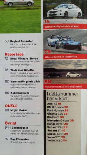Teknikens Värld 21 2010: Mercedes E 250 CDI, BMW 520d, Volvo V70 D5 + XC60 Drive
