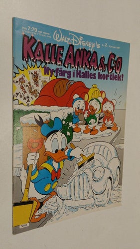 Kalle Anka 1987 nr 2 + Kalle Anka kortleken + kuponger Very Fine