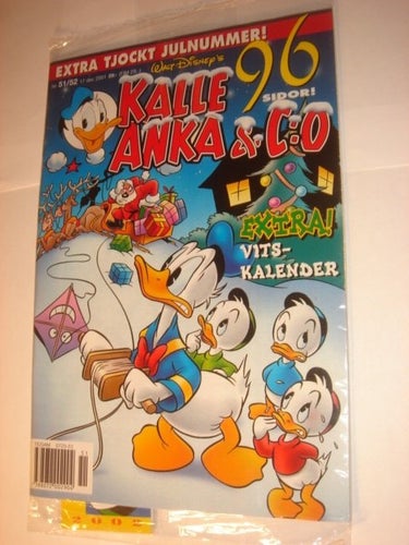 KALLE ANKA & Co I ORIGINAL PLAST leksak 2001 51-52 TJOCKT