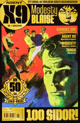 Agent X9 Serietidning 2019 nr 6 (Oläst arkivex) Modesty Blaise
