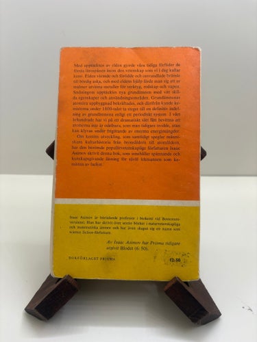 Kemins historia – Isaac Asimov (Prisma) populärvetenskap retro (1966)