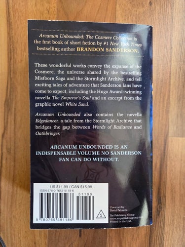 Arcanum Unbounded: The Cosmere Collection av Brandon Sanderson